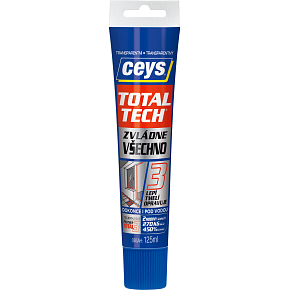 Ceys Total Tech voděodolné lepidlo a tmel, transparentné, 125 g