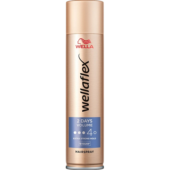 Wellaflex 2 Days Volume lak na vlasy,fixácia 4, 400 ml