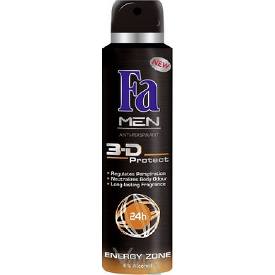 Fa Men 3D Energy Zone dezodorant sprej pre mužov 150 ml