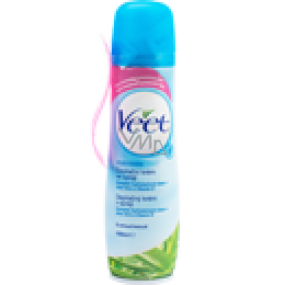 Veet Aloe Vera a Vitamín E citlivá pokožka 3-6 minútový depilačný olej 150 ml
