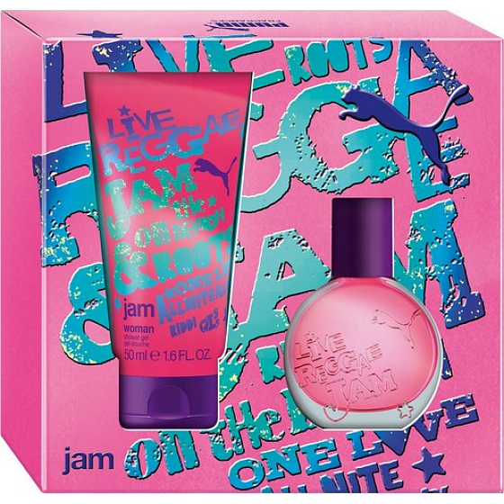 Puma Jam Woman toaletná voda 20 ml + sprchový gél 50 ml, darčeková sada