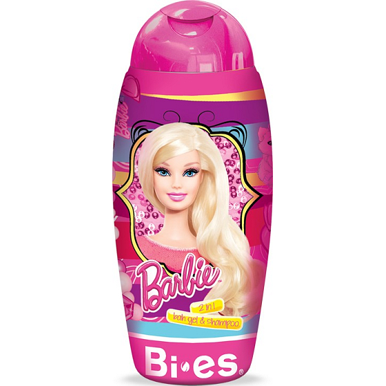 Mattel Barbie 2v1 sprchový gél a šampón pre deti 250 ml