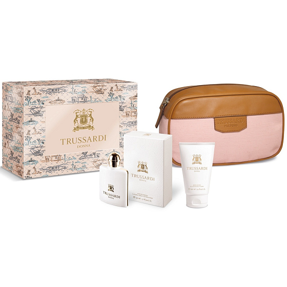 Trussardi Donna toaletná voda 50 ml + telové mlieko 100 ml + taška, darčeková sada