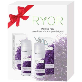 Ryor Morské riasy krém s kyselinou hyalurónovou a kmeňovými bunkami 50 ml + aktívny krém proti vráskam 50 ml, kozmetická sada
