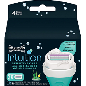 Wilkinson Intuition Sensitive Care náhradné hlavy, 3 ks
