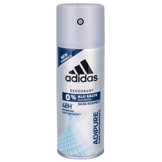Adidas adiPURE 48h antiperspirant dezodorant sprej bez hliníkových solí pre mužov XL 200 ml