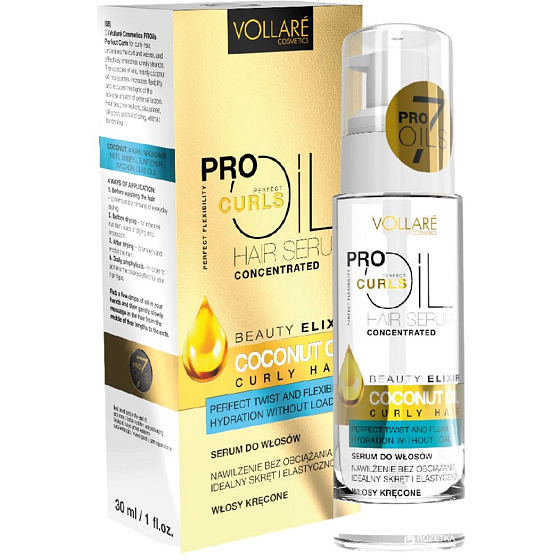 Vollaré Cosmetics PROils Perfect Curls Perfektné lokne olejové sérum pre kučeravé vlasy 30 ml