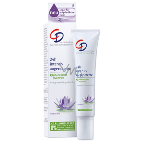CD Intensiv Wasserlilie - Vodné lekno a kyselina hyalurónová intenzívny očný krém 24h proti vráskam 15 ml