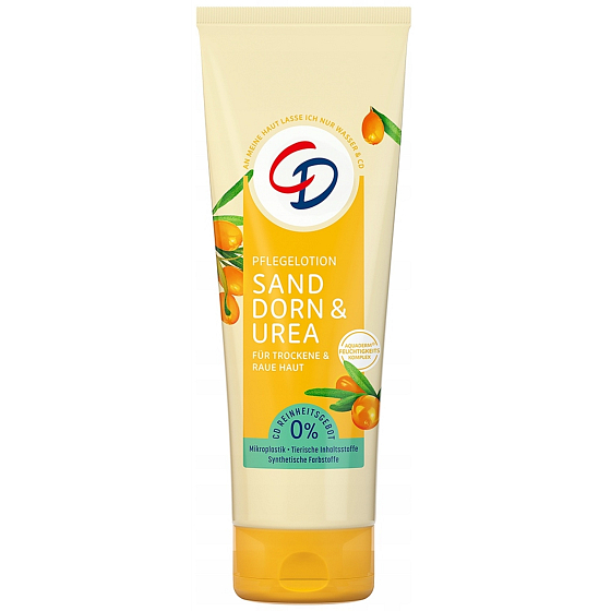 CD Sanddorn - Rakytník regeneračné, hojivé telové mlieko pre suchú a citlivú pokožku mm 250 ml