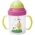 Baby Farlin Magic Cup hrnček netečúci so slamkou 9+ mesiacov 200 ml AET-CP011-C