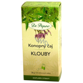 Dr. Popov Konopný čaj Kĺby 20 x 1,5 g