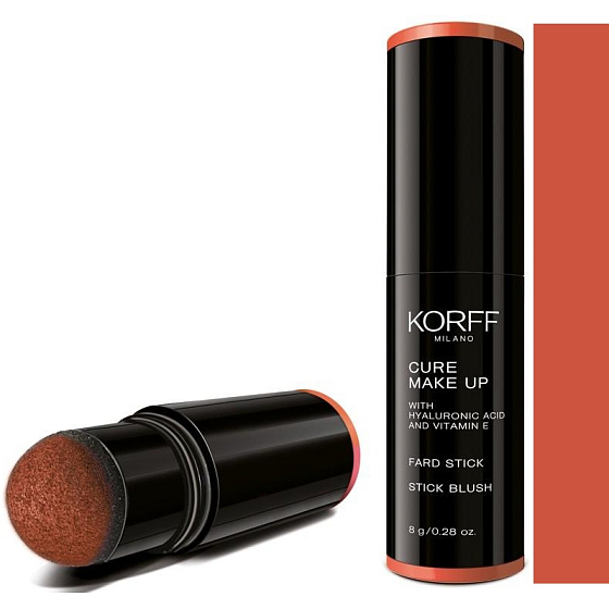Korff Cure Make up Stick Blush Tvárenka v tyčinke s penovým aplikátorom 01 8 g