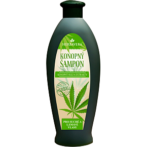 Herbavera konopný šampón na suché a lámavé vlasy, 550 ml