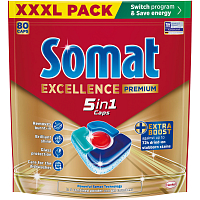 Somat Excellence 5v1 tablety do umývačky, 80 ks
