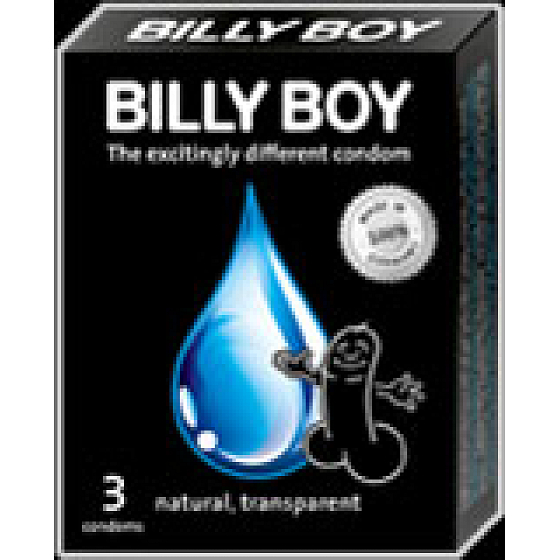 Billy Boy kondóm prírodné lubrikovaný 3 kusy
