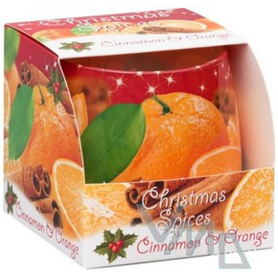 Candles Christmas Spices Cinnamon & Orange vonná sviečka v skle 100 g