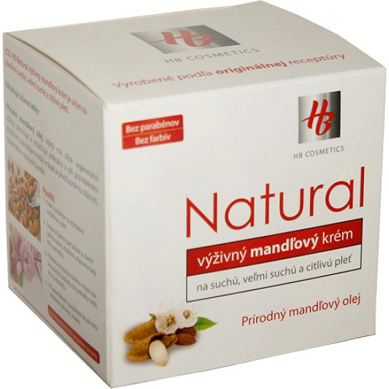 HB Natural Mandľový výživný krém 50 ml