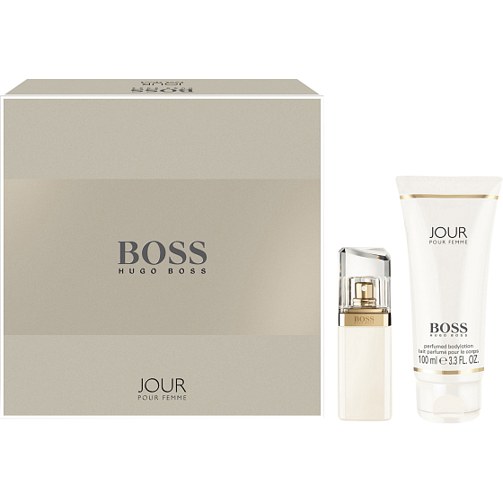 Hugo Boss Jour pour Femme toaletná voda 30 ml + telové mlieko 100 ml, darčeková sada