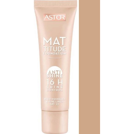 Astor Mattitude Foundation Anti Shine 16h Shine Control make-up 102 Golden Beige 30 ml