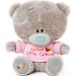 Me to You Tiny Tatty Teddy Medvedík v ružovom tričku 11,5 cm