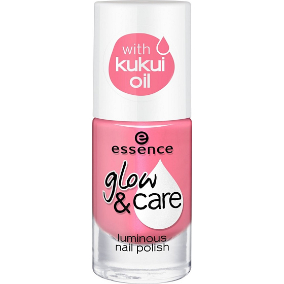 Essence Glow & Care Luminous Nail Polish lak na nechty 04 Happy Girls Shine Brighter 8 ml