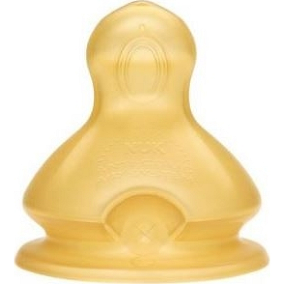 Nuk First Choice Plus latexová cumlík na kašu 6-18 mesiacov veľkosť 2 L veľký otvor