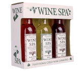 Bohemia Gifts Wine Spa Vínna kozmetika Hroznový olej a extrakt z vínnej révy sprchový gél 200 ml + šampón na vlasy.200 ml + pena do kúpeľa 200 ml, kozmetická sada