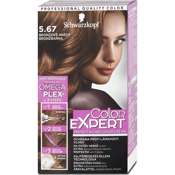 Schwarzkopf Color Expert farba na vlasy 5.67 Bronzovo hnedý