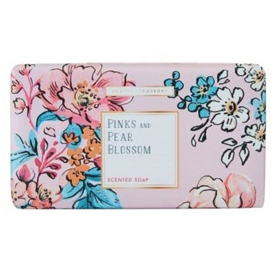 Heathcote & Ivory Pinks & Pear Blossom luxusné trikrát jemne mletej toaletné mydlo 240 g