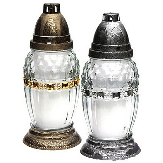 Rolchem Lampa sklenená strednej 20 cm 28 hodín 65 g Z06 1 kus