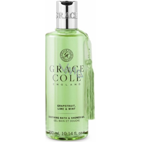 Grace Cole Grapefruit, Lime & Mint kúpeľový a sprchový gél 300 ml