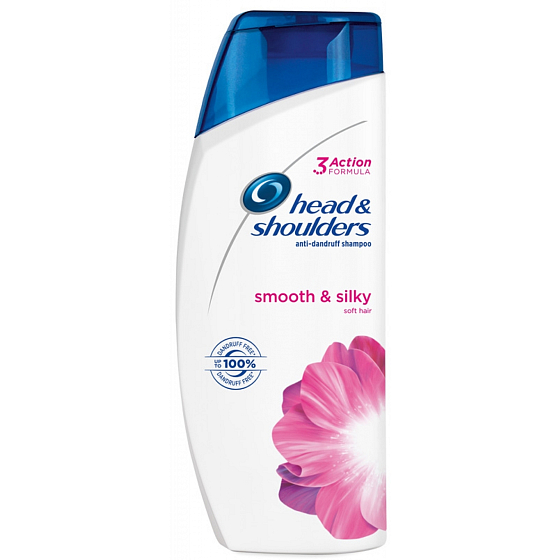 Head & Shoulders Smooth & Silky 2v1 kondicionér a šampón proti lupinám pre suché a poškodené vlasy 450 ml
