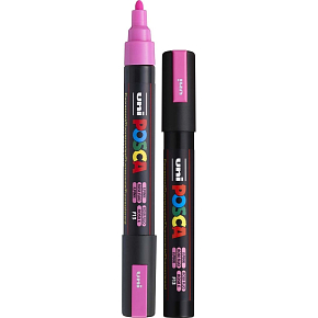 Posca Univerzálny akrylový popisovač 1,8 - 2,5 mm Fluo ružový PC-5M