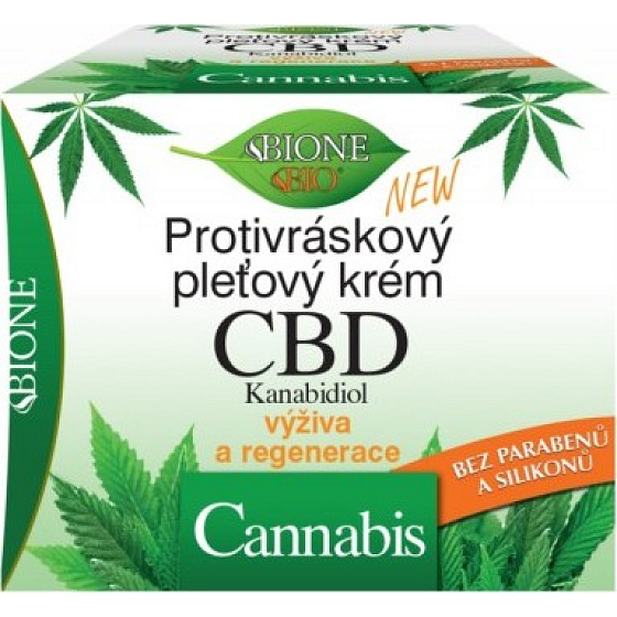 Bione Cosmetics CBD Cannabidiol krém proti vráskam 51 ml