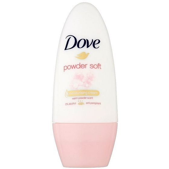 Dove Powder Soft antiperspirant deodorant roll-on pre ženy 50 ml