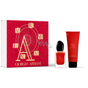 Giorgio Armani Sí Passione parfumovaná voda 30 ml + telové mlieko 75 ml, darčeková sada pre ženy