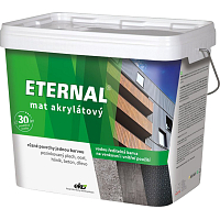 Eternal mat akrylátový univerzálny farba na drevo kov betón, 08 cihlově červená, 10 kg