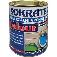 Sokrates Colour pololesk univerzálny vrchný náter na drevo a kov, 0260 hnedá, 0,7 kg
