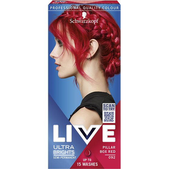 Schwarzkopf Live Ultra Brights farba na vlasy Vášnivá červená 092