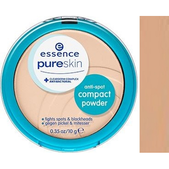 Essence Pure Skin Anti-Spot Compact Powder kompaktný púder 03 Nude 10 g