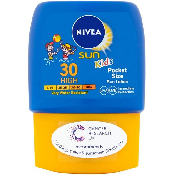 Nivea Sun Kids OF50 vreckové mlieko na opaľovanie pre deti 50 ml