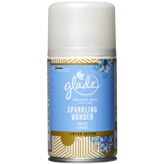 Glade Sparkling Wonder Winter Flowers automatický osviežovač vzduchu náhradná náplň 269 ml