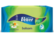 Velvet Balsam 3-vrstvové papierové vreckovky 70 ks v krabici