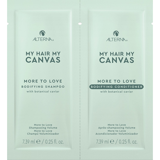 Alterna My Hair My Canvas More To Love objemový šampón a objemový kondicionér na vlasy 2 x 7,39 ml, duopack