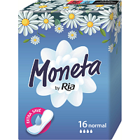 Moneta Normal klasické dámske vložky bez krídiel, 16 ks