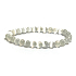 Selenit/Alabaster náramok elastický prírodný kameň, guľôčka 6 mm / 16 - 17 cm, anjelská energia