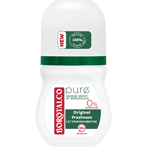Borotalco Roll On Pure originálny deodorant guľôčkový, 50 ml