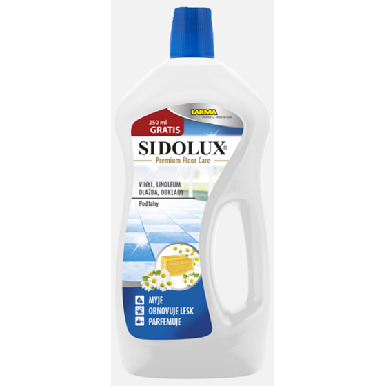 Sidolux Premium Floor Care Chamomile na umývanie vinylu, linolea, dlaždíc a obkladov 1 l