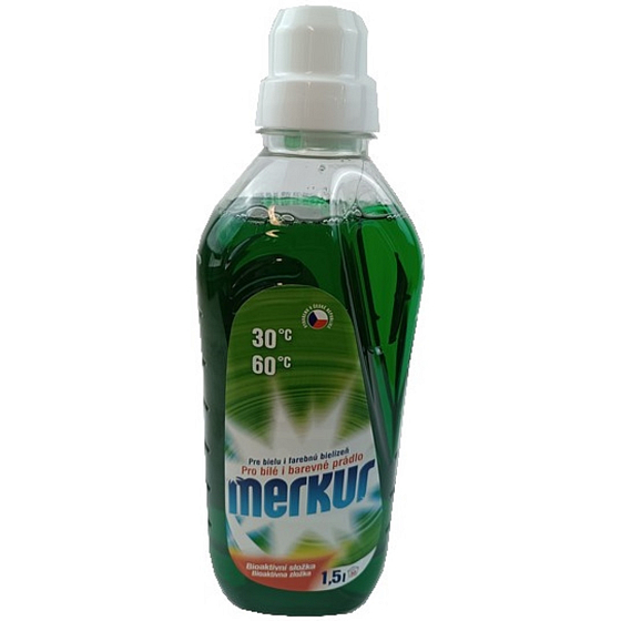 Merkur prací gél na biele a farebné oblečenie 30 dávok 1,5 l