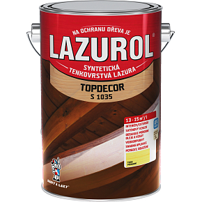 Lazurol Topdecor S1035 tenkovrstvá lazúra na drevo T000 prírodná, 4,5 l Lazurol Topdecor S1035 tenkovrstvá lazúra na drevo T000 prírodná, 4,5 l